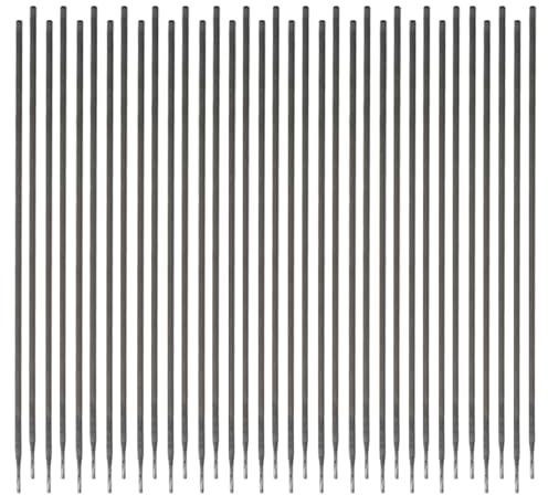 Uadme Electrodos para soldadura, 50 unidades de 300 mm de longitud, electrodos de soldadura de 2,5 mm, J422 media barras de soldadura ácida de acero al carbono para soldadores inverter