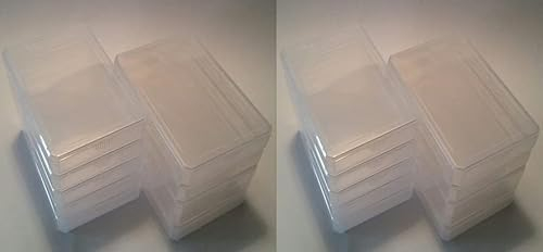 Größe: Normal für Skat-, Quartettkarten Zubehör - 20 Stück x Leeretui Leerbox Leercover Leerhülle Kunststoffbox Ersatzcover Ersatzhülle Spielkartenbox Kartenbox für Quartette Kartenspiele Spielkarten