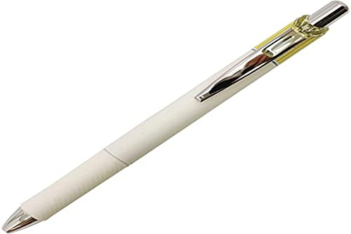Pentel EnerGel Clena Retractable Liquid Gel Pen, Micro Fine Point 0.5mm Needle Tip, Black Ink, Mimosa Yellow Body (BLN75LG-A)