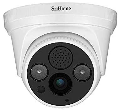 Sricam Italia Italia SriHome SH030 WiFi IP Kamera Wireless Infrarot 3.0 Megapixel HD IR Cut ONVIF P2P Unterstützung SD Audio, 1 Stück (1er Pack)