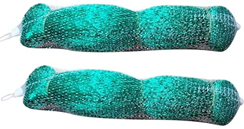 Set 2X Reti di protezione per uccelli, rete per gatti, rete per alberi da frutta rete a maglie strette tessuto robusto resistente ai raggi UV e alle intemperie, 4 x 5 m verde