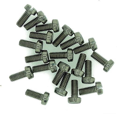 M3.5 (3.5mm x 12mm) Slot Cheese Machine Screw (Bolt) - Stainless Steel (A2) (Pack of 20)
