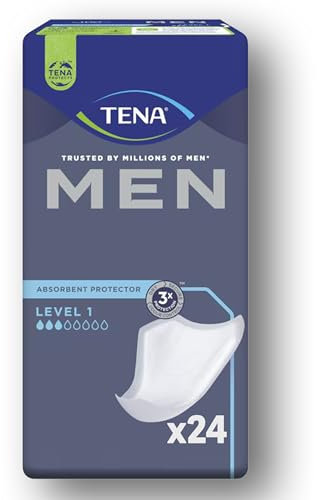 TENA MEN Level 1 - Standard (Basis-Variante) - 24 Stück, Inkontinenzeinlage für Männer