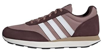 adidas Herren Run 60s 3.0 Leather Shoes Schuhe, Warm Clay/Cloud White/Aurora Ruby, 45 1/3 EU