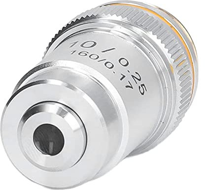195 Achromatic High Power Objektivlins, Mikroskop Objektiv Objektiv Lins Achromatic Objektiv Lins 10X Förstoring Hög Effekt Mikroskop Lins 20,2 Mm Gränssnitt