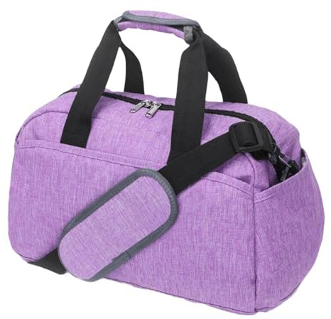 predolo Kleine Sporttasche mit Schultergurt, Stilvoll, für Damen Und Herren, Geschenktasche, Mini Reisetasche für Reisen, Fitness, Outdoor Übungen, Hellviolett