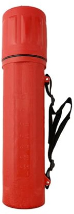 Helilyco Contenitore per tubo di saldatura, capacità 4,5 kg, lunghezza massima 350 mm, supporto per elettrodi in plastica resistente all'umidità, con bilancia per il trasporto, rosso