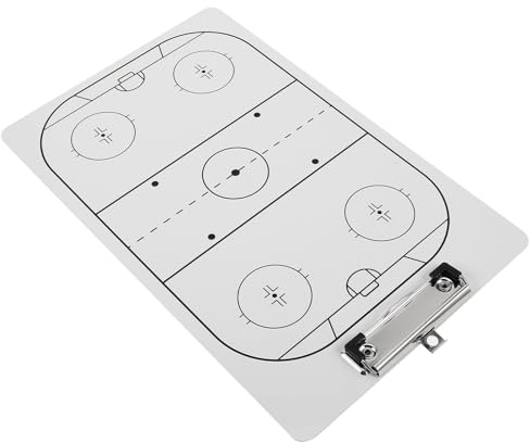 GATHINESS Pizarra Portátil para Entrenadores, Tablero Táctico de Hockey sobre Hielo Superficie Duradera y Borrado en Seco, Diseñada para Estrategias en Entrenamiento de Equipos Deportivos