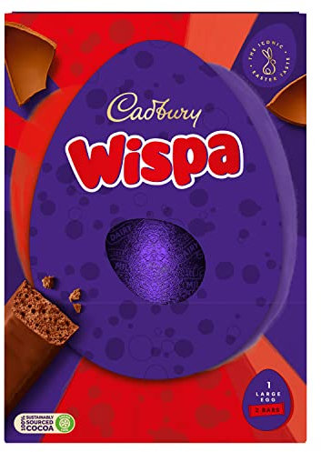 Cadbury Wispa Large Chocolate Easter Egg, 224 g