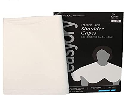 Easydry Set de 3 Capes d'Epaule 76 x 55 cm Blanc