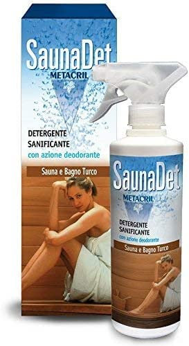 SaunaDet - Limpiador e higienizante para sauna a base de plantas de 500 ml + paño Real Clean de regalo