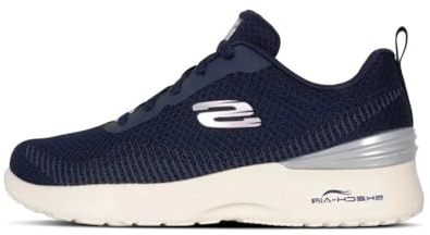 Skechers Damen Skech-AIR Dynamight Splendid Path, Marineblaues Netzgewebe mit Lavendelbesatz, 39 EU