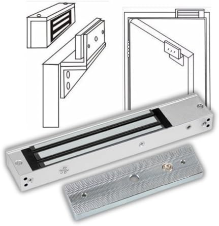 Cerradura magnética eléctrica de 280 kg, sistema de control de acceso, cerradura electrónica DC12V tipo NC, segura y a prueba de fallos, ideal para puertas únicas y sistemas de seguridad.
