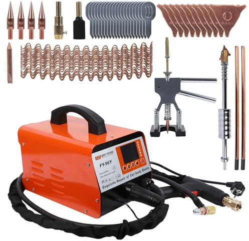 PLAYOCCAR 220V Karosserie Ausbeulspotter, 3KW 3800A Karosserie-Dellen-Reparatur-Set