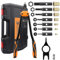 Lytool Pince-a-Insert-Fileté,Pince-à-Sertir Écrou 16'', Pince a Riveter Ecrou 7 Mandrins Métriques et 215 Écrous à Riveteuse a Sert,M3 M4 M5 M6 M8 M10 M12,avec Étui de Transport Robuste