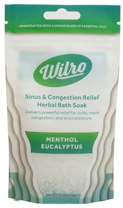 Wilro Soothing, Aromatic Bath Salts, 3 Pack, Menthol Eucalyptus