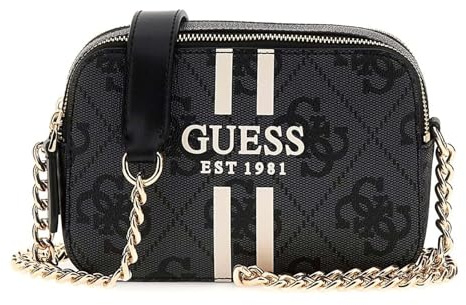 GUESS Noelle II Crossbody Camera Bag Coal Logo