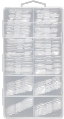 Acrylic Nail Forms | 120 Piece Clear Mold with Scale - Full Cover Double Nail System Form - for Finger Toes Beauty Personal Care Home Professional