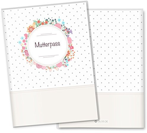 OLGS Mutterpasshülle Mommy Love Dots - Kunststoffhülle, Blumen