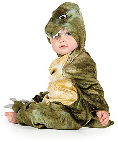 Låtsas att bi 1912_18/24 baby T-Rex-barnkostym, unisex barn, grön, 18-24 månader