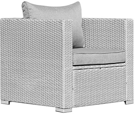 Premium Lounge Sessel Polyrattan Sofa Gartenmöbel Rattansessel 85 x 75 x 65 cm (BxTxH)