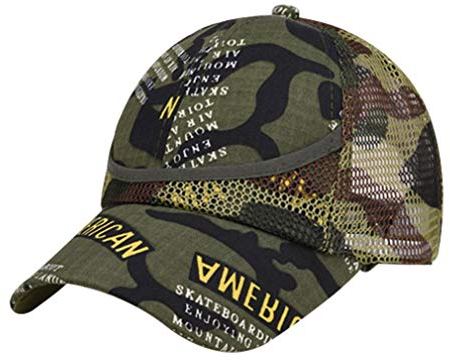 AMOYER Kinder-Baseball-Cap-Kleinkind-Jungen-Mädchen-Mesh Trucker Cap Plain Einstellbare Camo Hysteresen-Hut