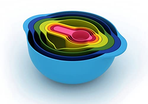 Joseph Joseph Duo 8-Piece Nesting Food Prep Bowl Set
