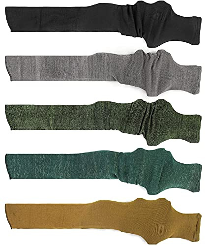 GUGULUZA 5 Pièces Extra-Large Gun Sock Chaussette de Fusil Traitée au Silicone, 120cm x 15cm Etuis de Protéger pour Carabine Fusil avec Visée