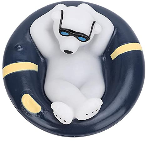 Alomejor Termometro Galleggiante Termometro Cartoon Bear Styling Misuratore di Temperatura dell'Acqua per Piscine Vasche idromassaggio Stagno per Pesci