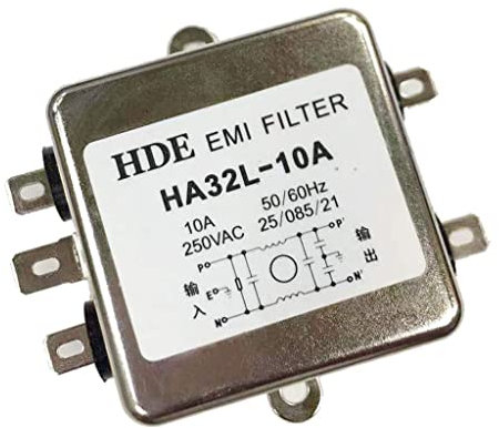 Generic Filtre de Puissance EMI Monophasé, 10 V 50 Hz/60 Hz Anti-interférence