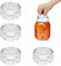 gvivej 4 Pezzi Pesi in Vetro per Fermentazione, Vetro Fermentazione Pesante con Manico, Pesi di Fermentazione Ø 7cm, Pesi in Vetro per Fermentazione con Bocca Larga, Vasi da Conserva, Stile 1