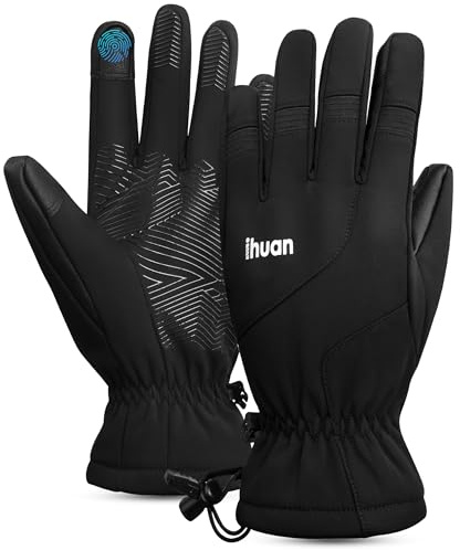 ihuan Ski Snow Winter Gloves Women Men Waterproof - Cold Weather Warm Thermal Touch Screen Fingers, Hiking Motorcycle