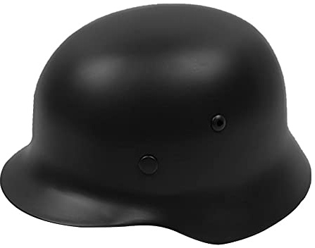 Casco alemán de Acero M35 de la Segunda Guerra Mundial con Forro de Cuero for Paintball y Airsoft(BK)