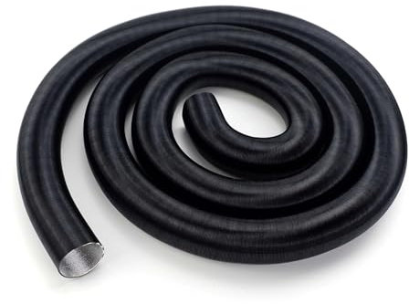 AXTGBHL Luft-Dieselheizung, 2 x 42 mm Durchmesser, 500 cm Länge, Rohrschlauch + 1 x Flachverbinder, 4 x Klemmen, Set für Auto, LKW, Van, Camper