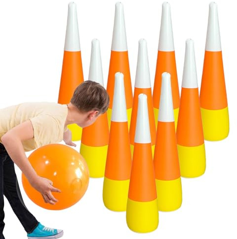 Uppblåsbar Bowling, Uppblåsbar Bowling Set - Barn Lawn Bowling Spel | Uppblåsbart bowlingset inomhus utomhusspel för barn gräsmatta bowlingspel med bowlingpinnar för sportgården