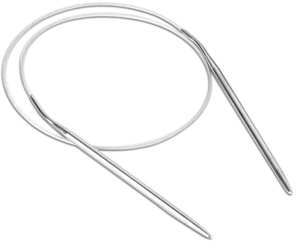 MUNZE Agujas Circulares, Acero Inoxidable, 60Cm / 2.5Mm.