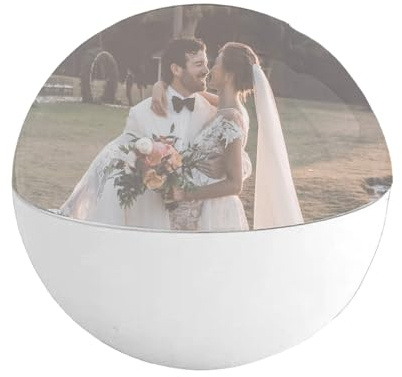Crystal Ball videospelare – 7 cm diameter, HD-skärm, bärbar | Interaktiv visuell upplevelse med tankeväckande design, presentationer, evenemang, hemunderhållning