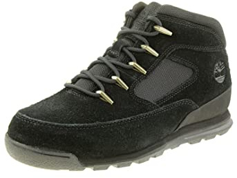 Timberland Euro Rock Heritage L/F, Stivali, Uomo, Black Suede, 46 EU