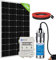 Kit de bomba de agua de pozo profundo solar Bomba de agua sumergible de 12V CC con panel solar mono de 120 W Controlador de batería de 10 AH para estanque de pozo Hogar Granja Acero inoxidable