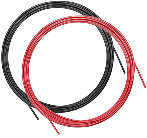 Ersättningskablar för PrimaFIT Pro Speed hopprep, set med 2 hopprepskablar för crossfit, fitness, boxning, rostfria ståltrådar och PVC-beläggning – 3 mm diameter, 3 m längd, kompatibla med andra märken
