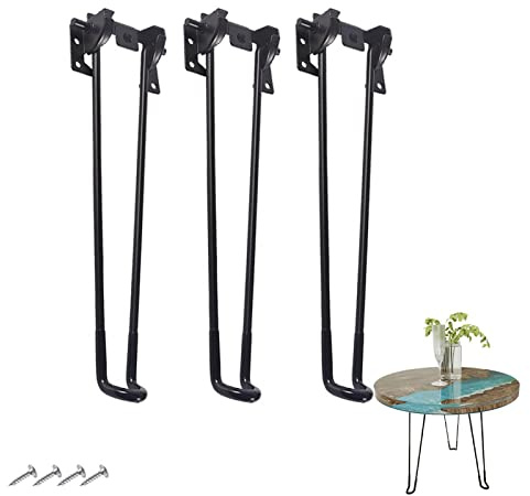 INVEES Silicone Resin Tray Mould, Large Round Serving Tray Silicone Mold, DIY Crystal Epoxy Mould Table Crafting Tools for River Table, Charcuterie Board, Art Home Decoration (Folding Table Legs 32)