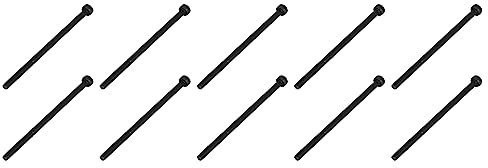 QUARKZMAN M3x60mm Hex Tête Vis x 20 pcs 12.9 Alliage Acier Partiellement Fileté Capuchon Boulon Fixations pour Maison Construction Bâtiment Machine Outil, [Noir, Poêle Tête]