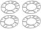 JIVIMOCO 4 Pezzi Distanziali Ruota nel Alluminio Spessori Piastra Auto Distanziali Ruota 5Mm Perno per 4X100 4X114.3 5X100 5X108 5X114.3 5X120