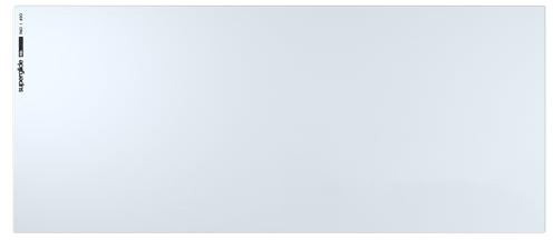 Pulsar Superglide Premium-Glas-Mauspad, XXL, Aluminium-Silikat-Glasoberfläche, rutschfest, vollständig geformt, hochdichter Silikongummi, 97,8 x 41,9 cm, XXL, Weiß