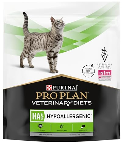 PURINA PRO PLAN Veterinary Diets HA Hypoallergenic | 325 g | Diät-Alleinfuttermittel für Kitten und ausgewachsene Katzen | Zur Minderung von Nährstoffintoleranzerscheinungen