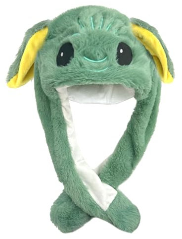 Lustige Plüsch Mütze mit Beweglichen Ohren, Plüschhut für Kinder und Erwachsene, Jungen Mädchen Kinder bewegliche Pop-Up-Ohr-Tiermütze – Festival Geschenke Weihnachten
