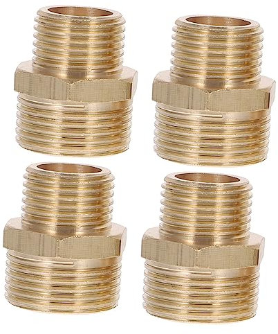 BESPORTBLE 4stücke Schlauchverbinder Messing Reduzierstück Für Gartenschlauchadapter Schlauchbeschläge Gartenbewässerung Outdoor Nutzung
