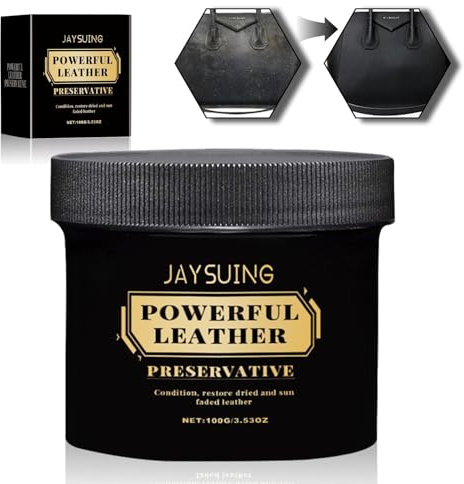 TaimeiMao Crema Speciale per Prodotti in Pelle, Balsamo per Cuoio con Cera d' api, Idrata e Protegge Efficacemente la Pelle, Grasso per la cura in pelle, Auto Giacche Sedili Divani, 100g