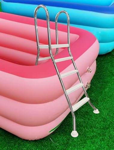 AIBOTY Scala per Piscina, Supporta 550 libbre per Piscine Fuori Terra da 52 Pollici, Scala a Doppio corrimano a 4 gradini, gradini per Piscina ispessiti Antiscivolo, per Piscina Gonfiabile
