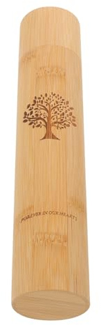 Milisten Urne Funéraire Bambou pour Cendres Animaux de Compagnie Boîte Souvenir Petite et Portable avec Motif Arbre de Vie Conteneur Sécurisé pour Cendres de Chien Chat et Autres Animaux